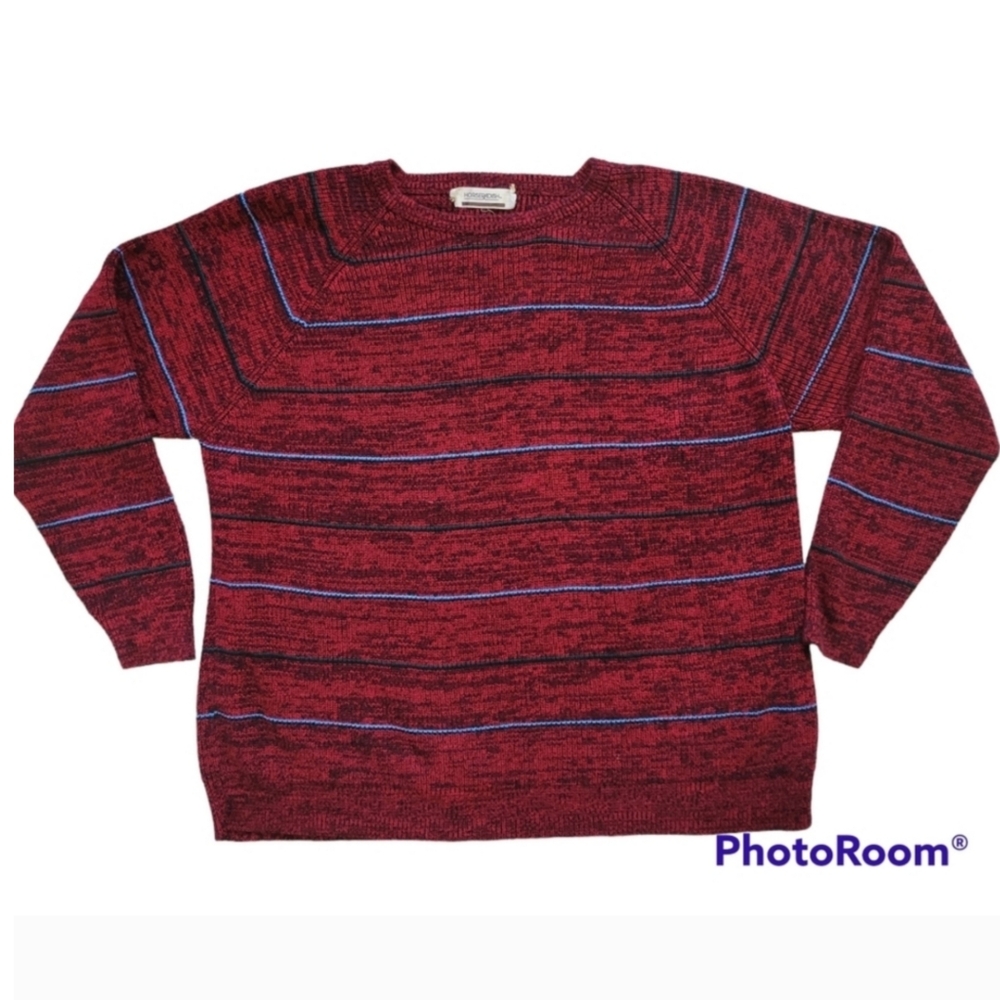 VTG Horseradish Men's Chest 58.5 Inches Knit Striped Sweater